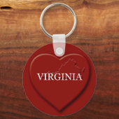 Virginia Heart Map Schlüsselanhänger (Vorderseite)
