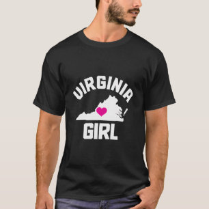 Virginia Heart Staat Karte T-Shirt