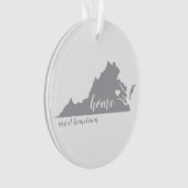 Virginia Heimat Personalisiertes Ornament (Vorderseite)