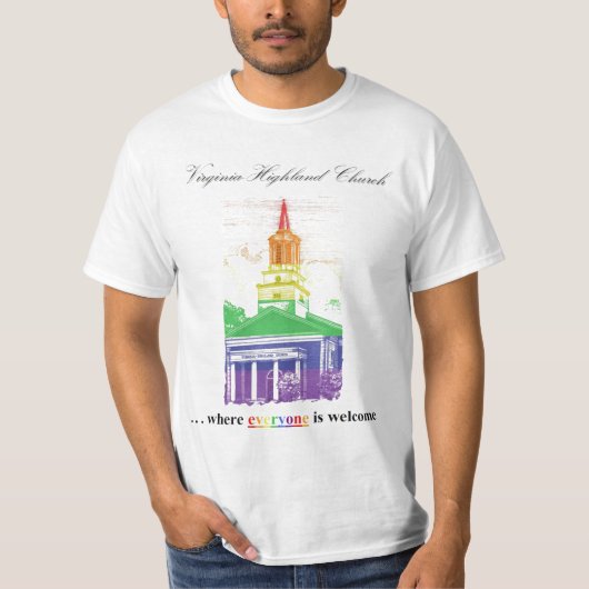 Virginia-Hochland Kirchen-Stolz-T - Shirt (Vorderseite)