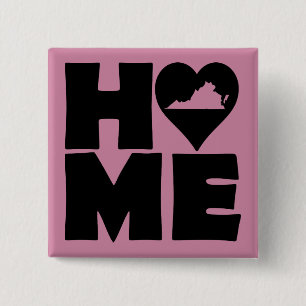 Virginia Home Heart State Button Abzeichen Pin