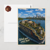 Virginia | Ich wünschte, du wärst hier | State-Ser Postkarte (Vorne/Hinten)
