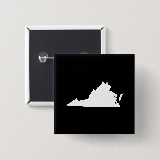 Virginia in Weiß und Schwarz Button (Vorne & Hinten)
