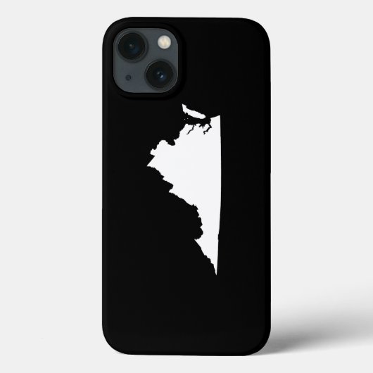 Virginia in Weiß und Schwarz Case-Mate iPhone Hülle (Rückseite)