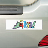 Virginia ist für Kinder! Autoaufkleber (Auf Auto)