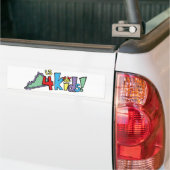Virginia ist für Kinder! Autoaufkleber (Auf Lkw)