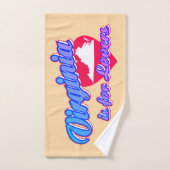 Virginia ist für Liebende Badhandtuch Set (Handtuch)