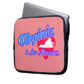 Virginia ist für Liebende Laptopschutzhülle (Vorderseite Links)