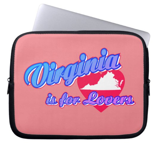 Virginia ist für Liebende Laptopschutzhülle (Vorderseite)