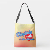 Virginia ist für Liebende Tragetaschen Mit Langen Trägern (Rückseite)