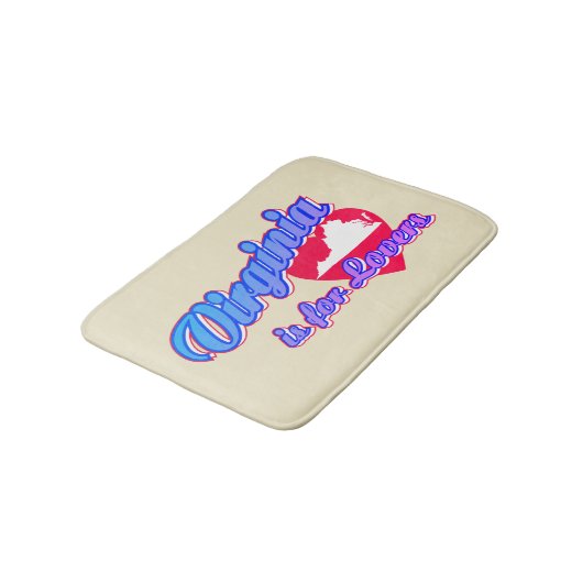 Virginia ist für Liebhaber Badematte (Schrägansicht)