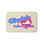 Virginia ist für Liebhaber Badematte (Vorderseite)