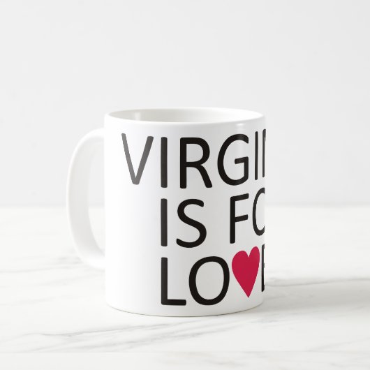 Virginia ist für Liebhaber Kaffeetasse (Vorderseite Links)