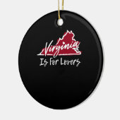 Virginia ist für Liebhaber Keramik Ornament (Links)