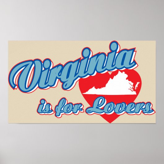 Virginia ist für Liebhaber Poster (Vorne)