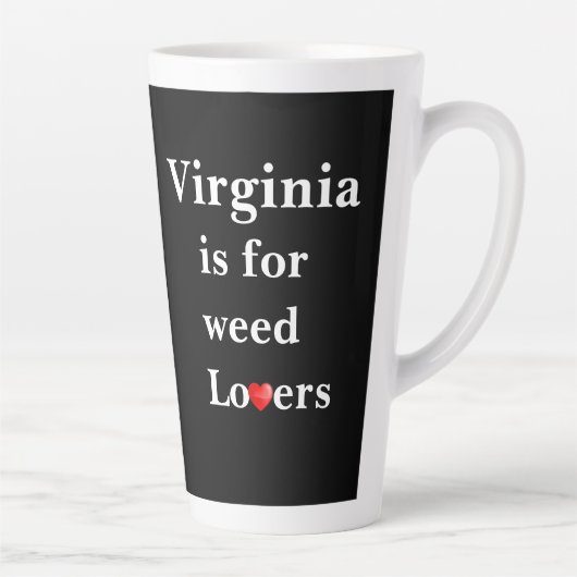 Virginia ist für Weed Lovers Personalisiert Milchtasse (Rechts)