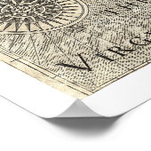 Virginia John Smith Karte 1624 Poster (Ecke)