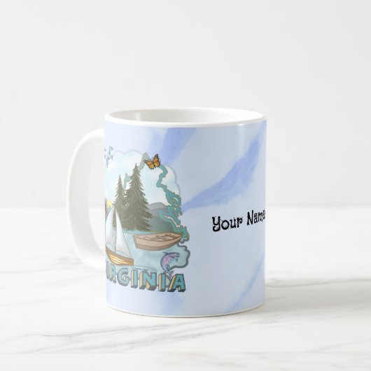 Virginia Kaffeetasse (Vorderseite Links)