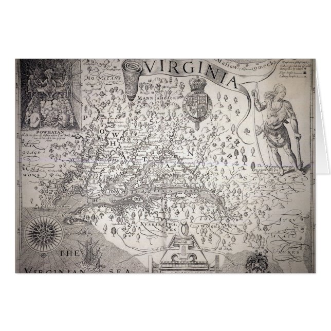 Virginia-Karte, 1612 (Vorderseite (Horizontal))