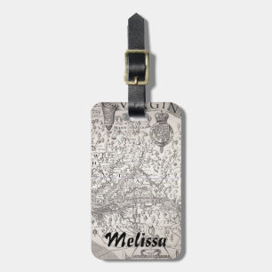 Virginia-Karte, 1612 Gepäckanhänger