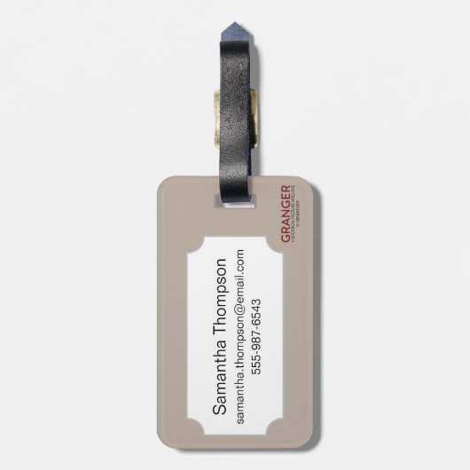 Virginia-Karte, 1612 Gepäckanhänger (Rückseite vertikal)