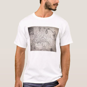 Virginia-Karte, 1612 T-Shirt