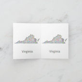 Virginia-Karte Karte (Innenseite)