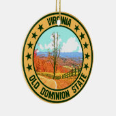 Virginia Keramik Ornament (Rechts)