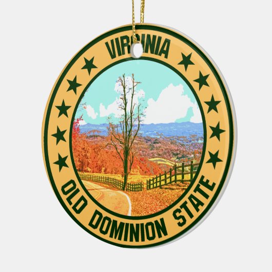 Virginia Keramik Ornament (Links)