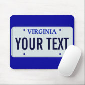 Virginia-Kfz-KennzeichenMausunterlage Mousepad (Mit Mouse)