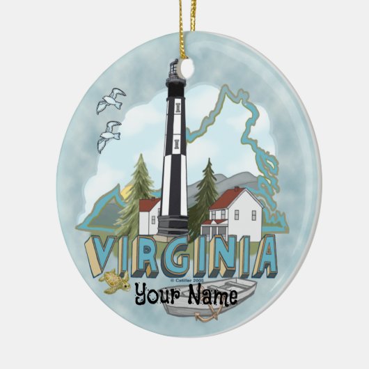 Virginia Lighthouse Ornament (Links)