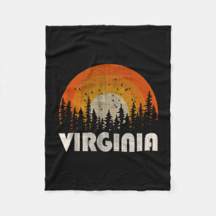 Virginia - lustige Natur Vintage-Wandern 60er 70er Fleecedecke