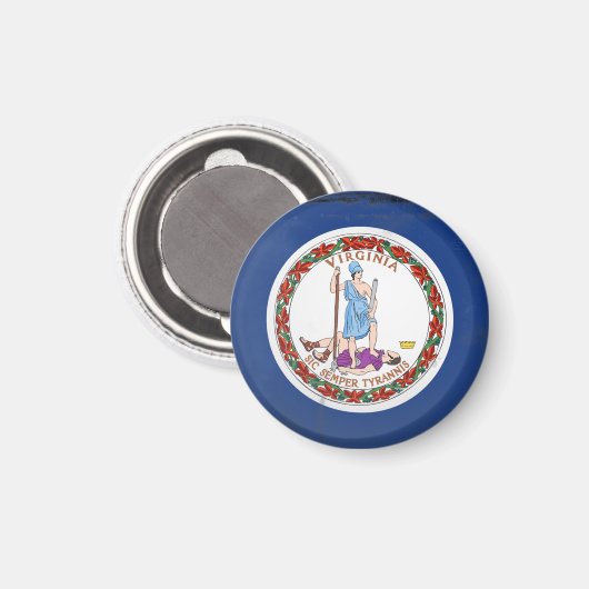Virginia Magnet (Vorderseite/Rückseite)