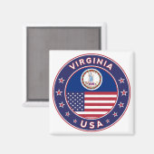 Virginia Magnet (Vorderseite/Rückseite)