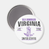Virginia Magnet (Vorderseite/Rückseite)