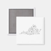 Virginia Magnet (Vorderseite/Rückseite)