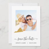 Virginia Map Foto Wedding Save the Date Card (Vorderseite)