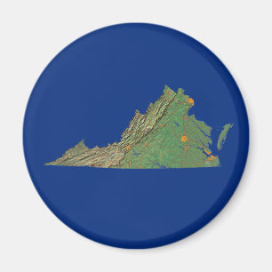 Virginia Map Magnet
