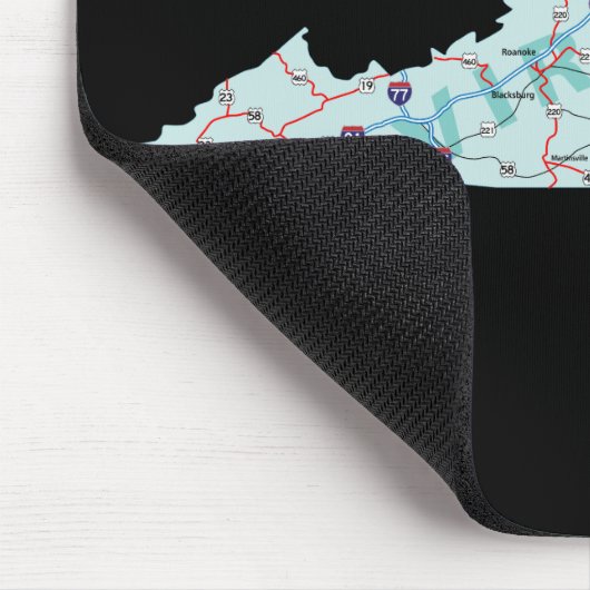 Virginia Map Mousepad (Ecke)