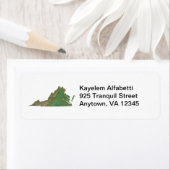 Virginia Map Rücksendeadresse (Insitu)