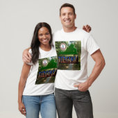 Virginia Map, Staat Siegel, Bildtext T-Shirt (Unisex)