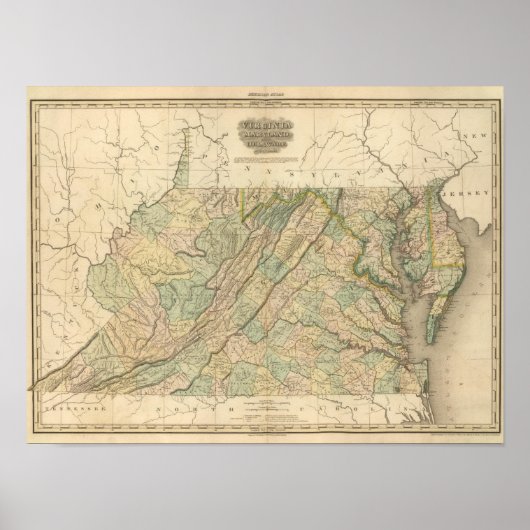 Virginia, Maryland, Delware Poster (Vorne)