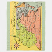 Virginia Maryland States Throw Blanket Fleecedecke (Vorderseite)