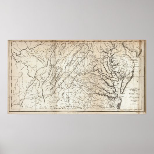 Virginia, Maryland und Delaware Poster (Vorne)