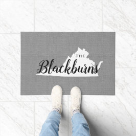 Virginia Monogram Staat Doormat Fußmatte