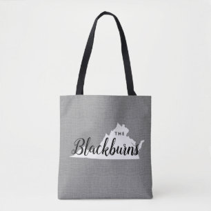 Virginia Monogram Staat Tote Bag Tasche