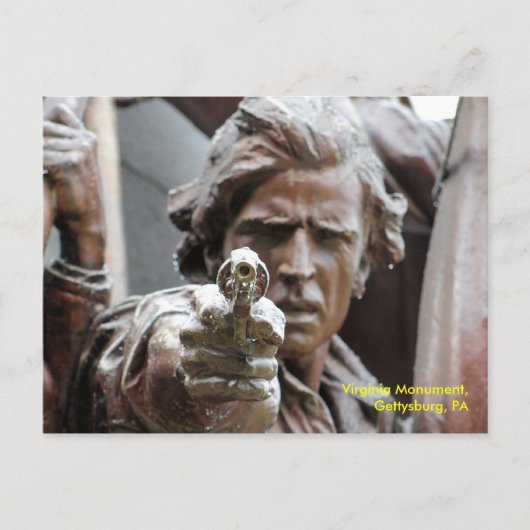 Virginia Monument, Postkarte von Gettysburg (Vorderseite)