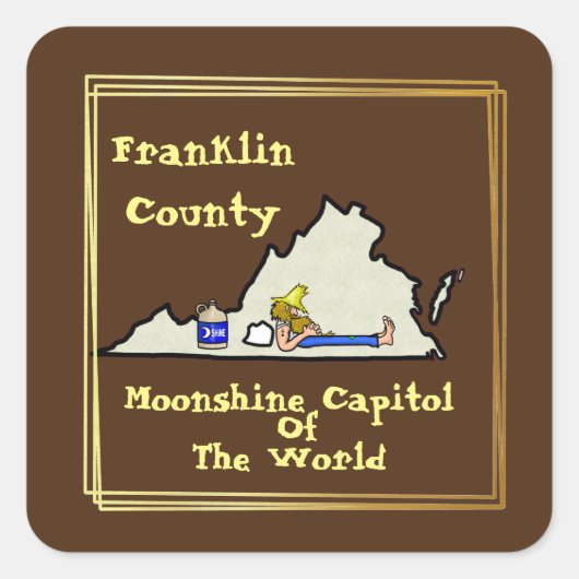 Virginia Moonshine Stickers (Vorderseite)