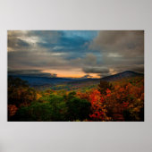Virginia Mountain Sunset Print Poster (Vorne)