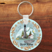 Virginia Muscheln Lighthouse Schlüsselanhänger (Vorderseite)